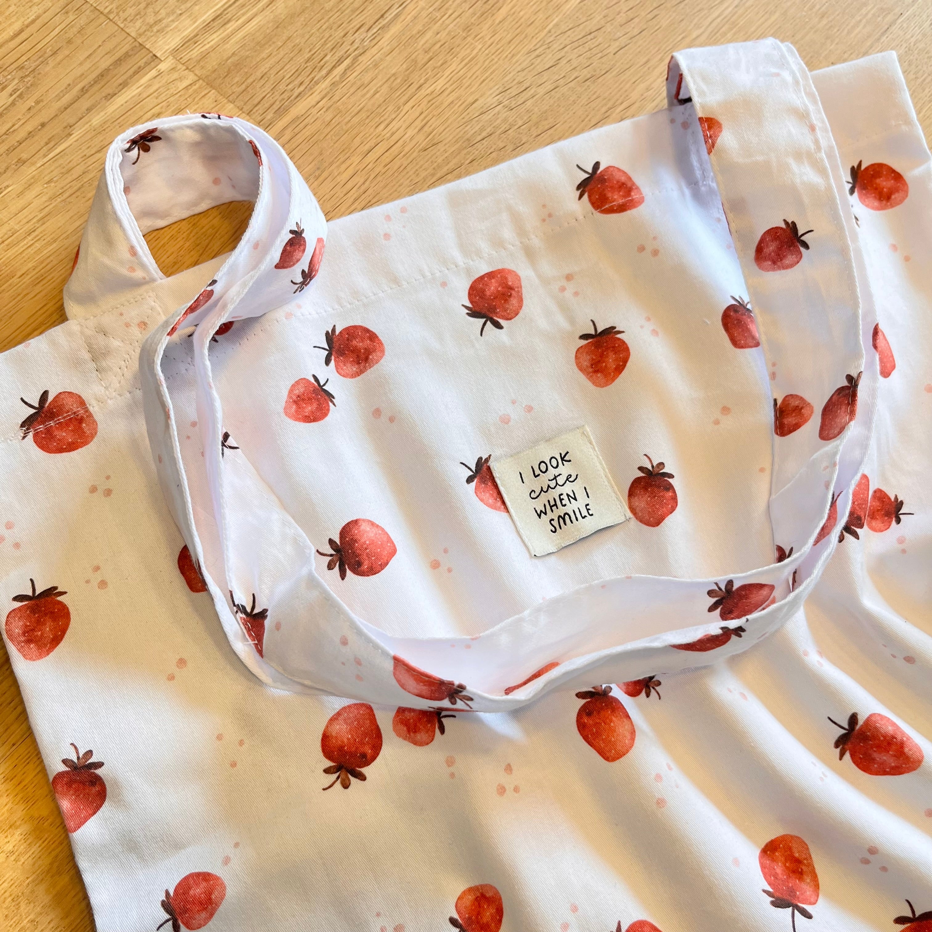 Stoffbeutel „Erdbeeren“