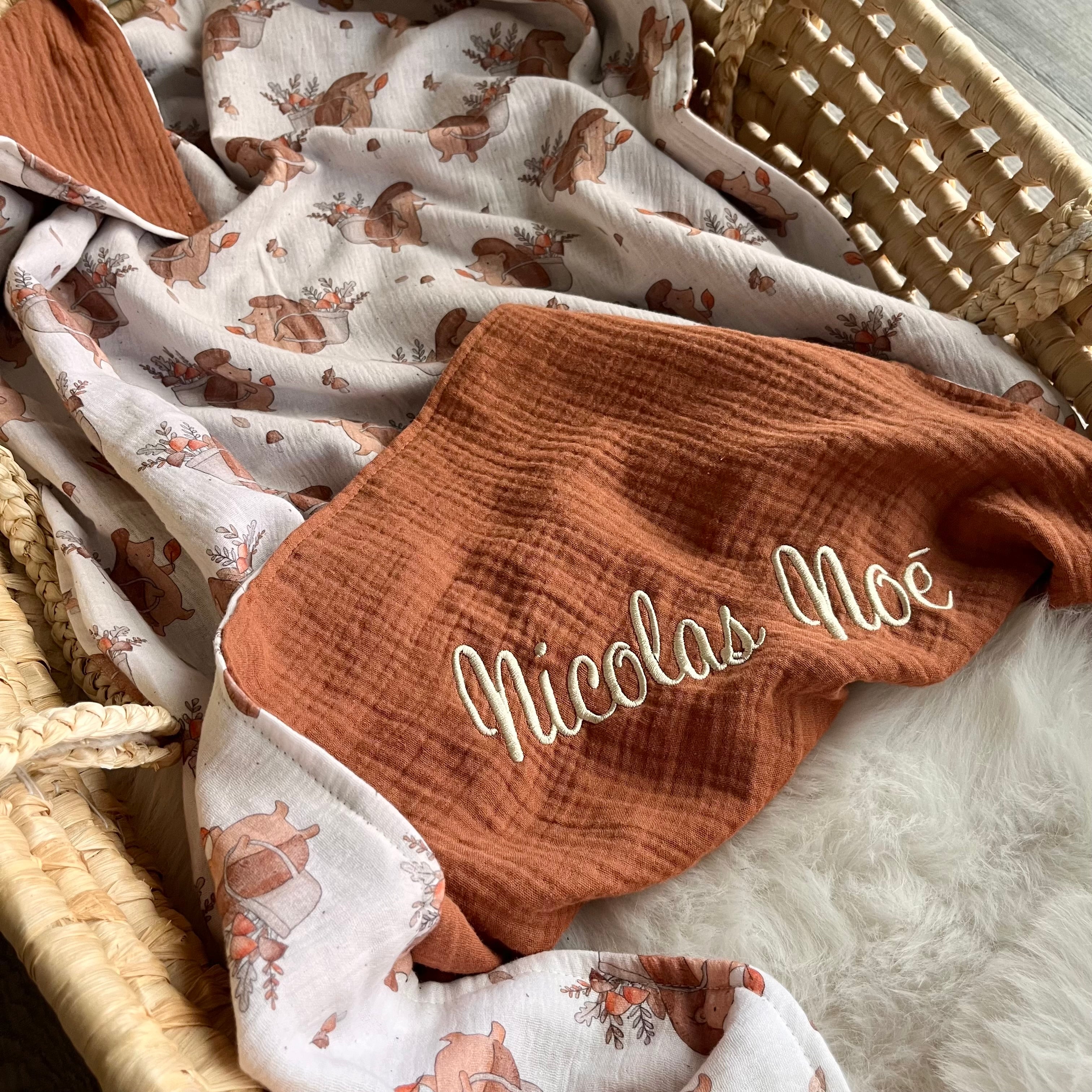 Kuscheldecke "Herbstigel" | wählbare Rückseite