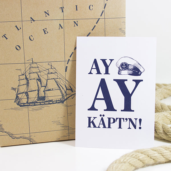Karte “Ay Ay Käpt'n”