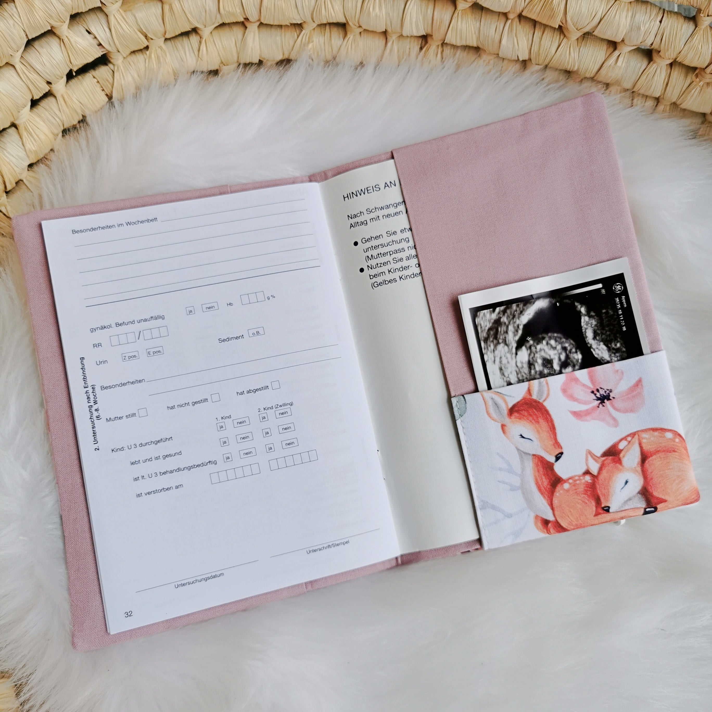 Maternity Passport Cover "Deer"
