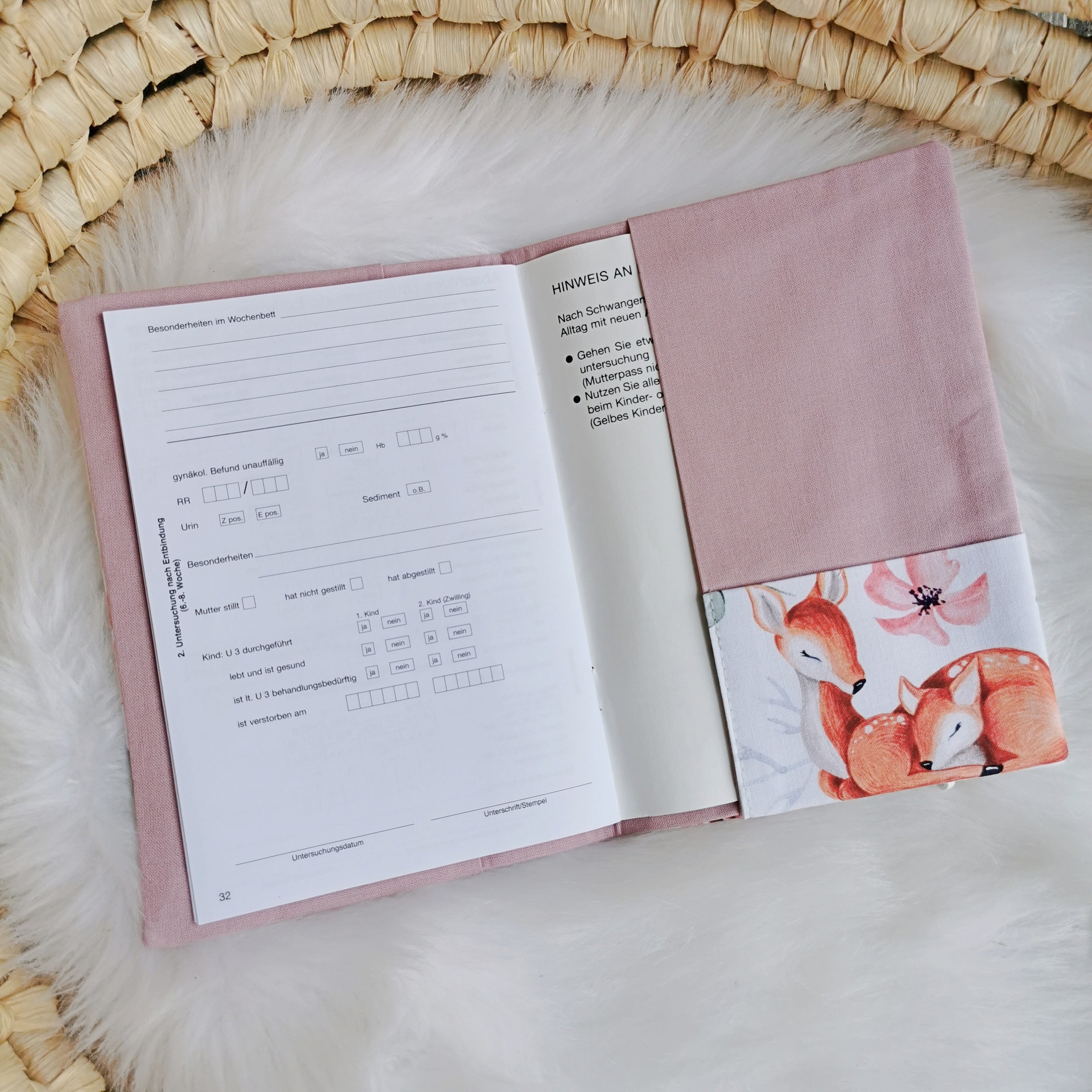 Maternity Passport Cover "Deer"