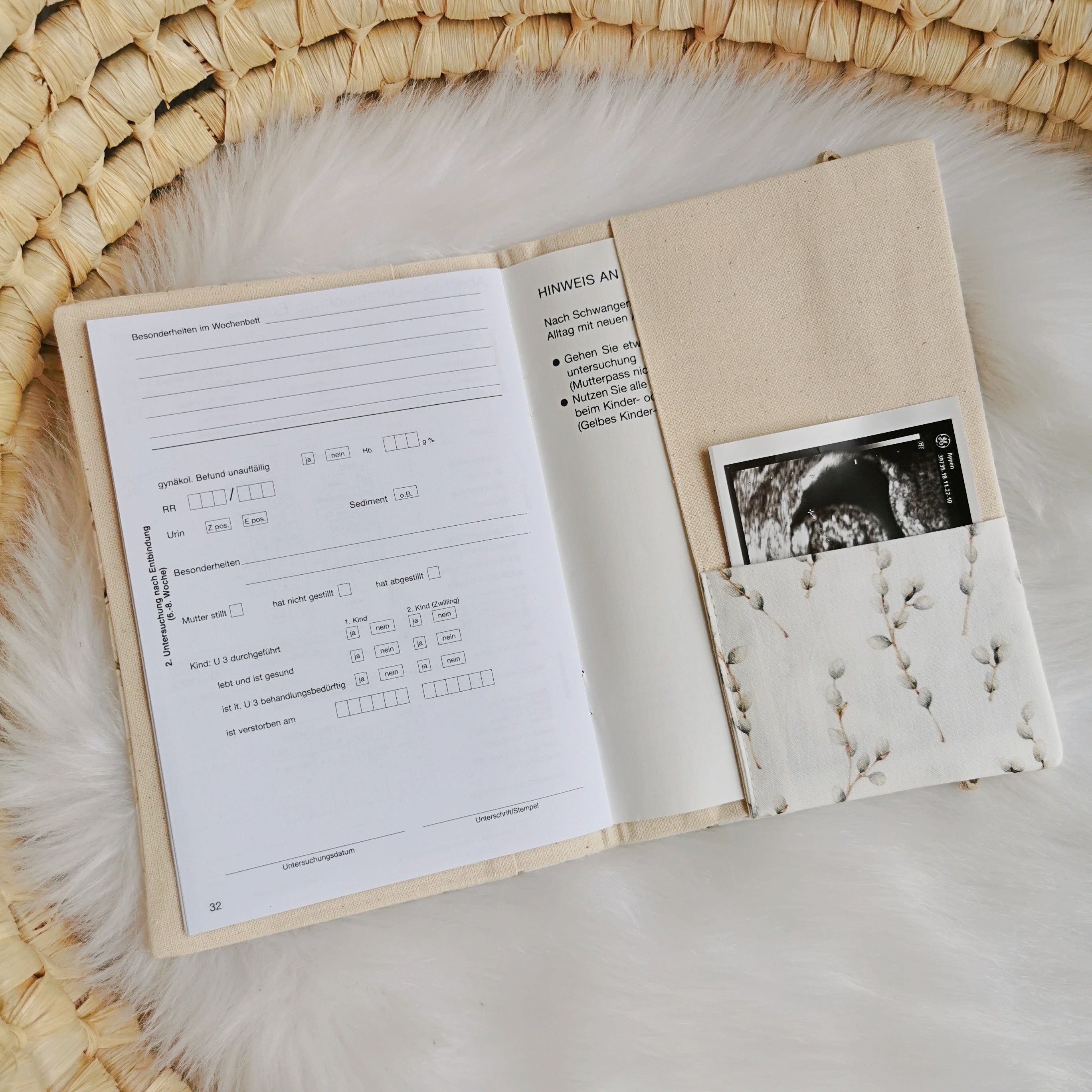 Maternity Passport Cover "Twigs"
