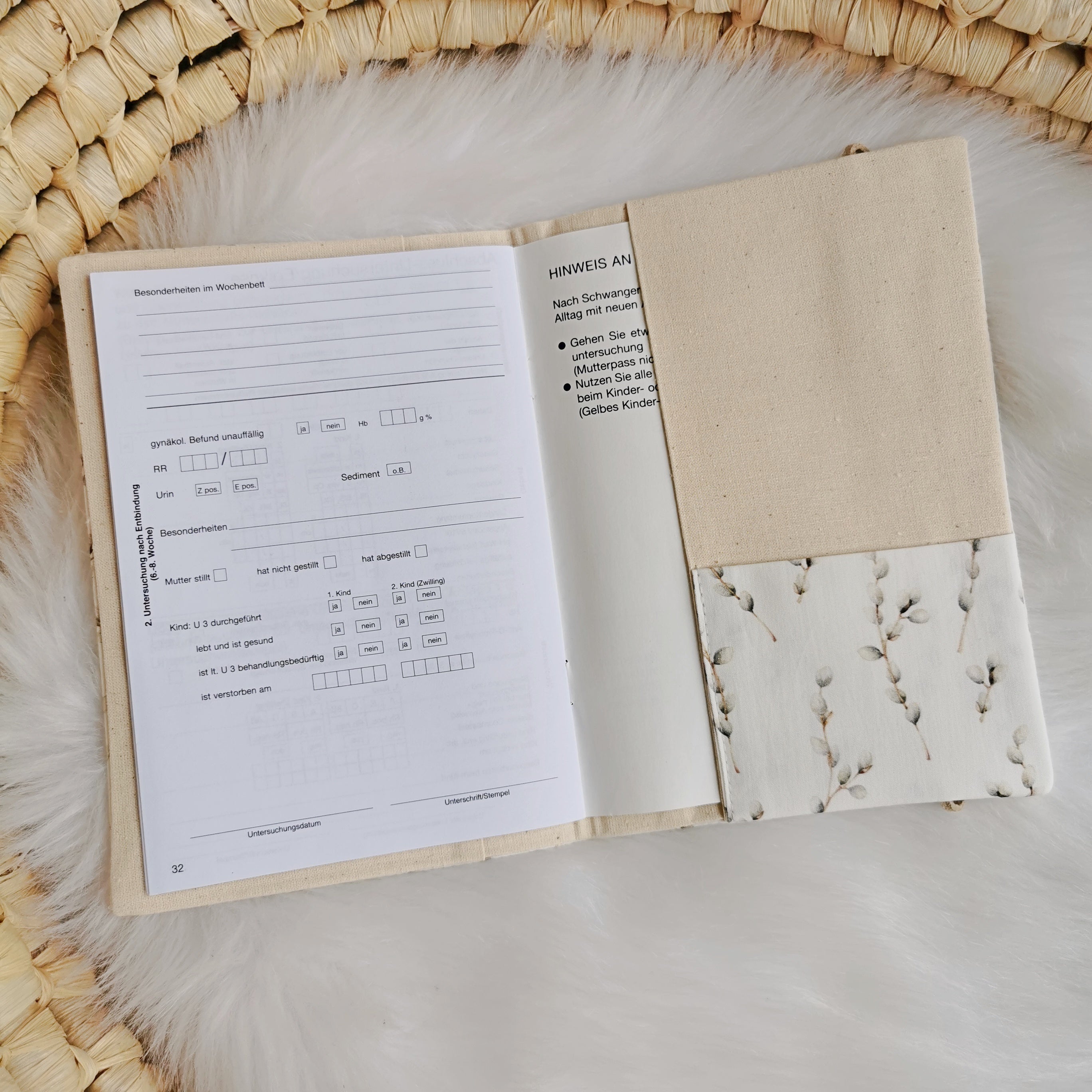Maternity Passport Cover "Twigs"