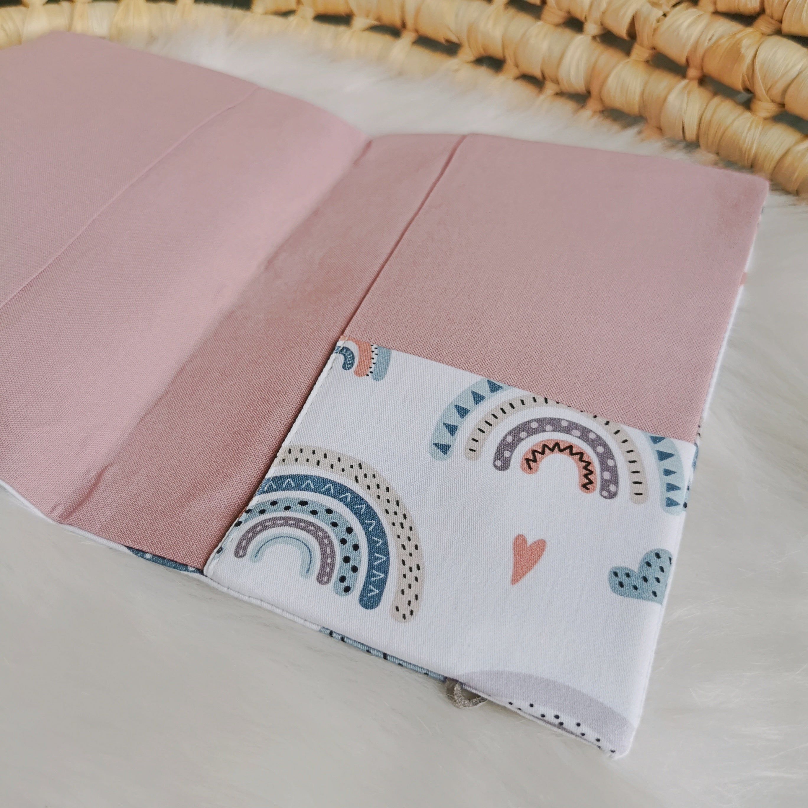 Maternity passport cover "Rainbow", pastel