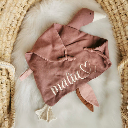 Doudou "Oie" en coton biologique
