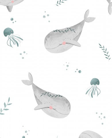 Kuscheldecke "Wale" | wählbare Rückseite