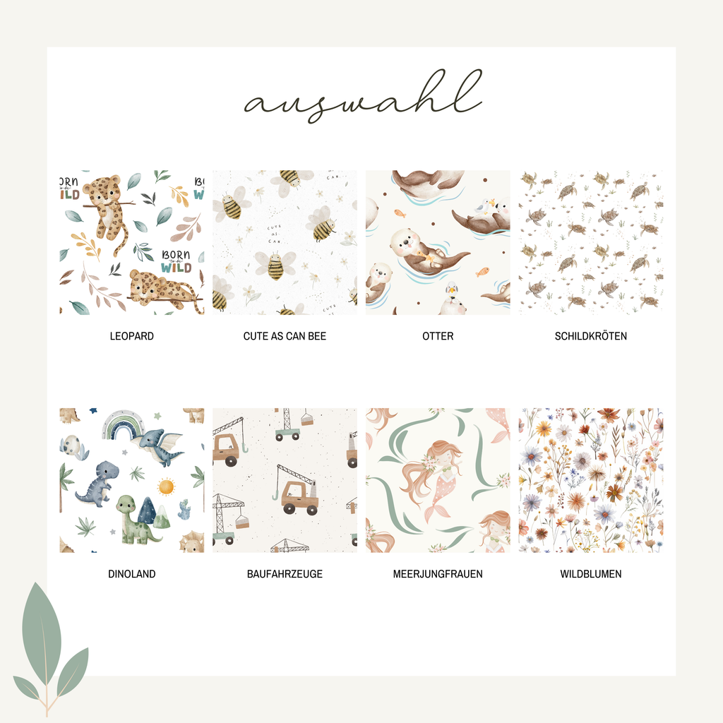 Bettschlange aus Musselin | Motiv wählbar