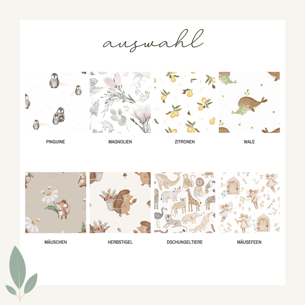 Bettschlange aus Musselin | Motiv wählbar