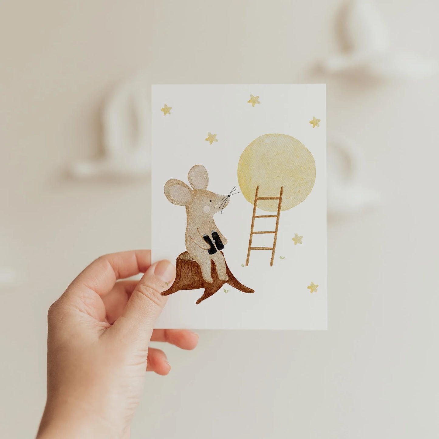 Card “All the best”, bear