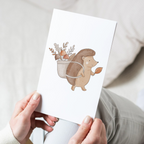 Card “All the best”, bear