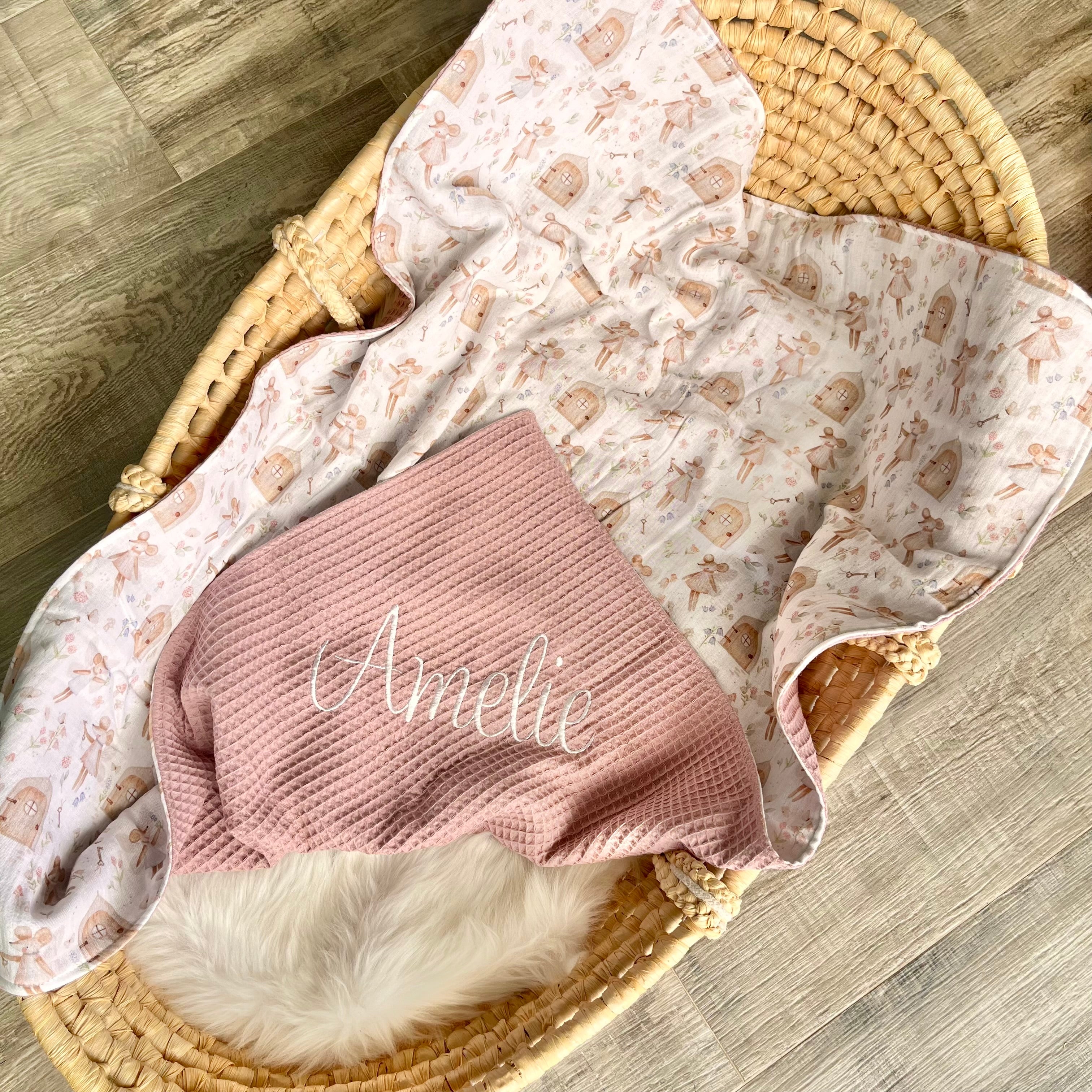 Kuscheldecke "Mäusefeen" | wählbare Rückseite