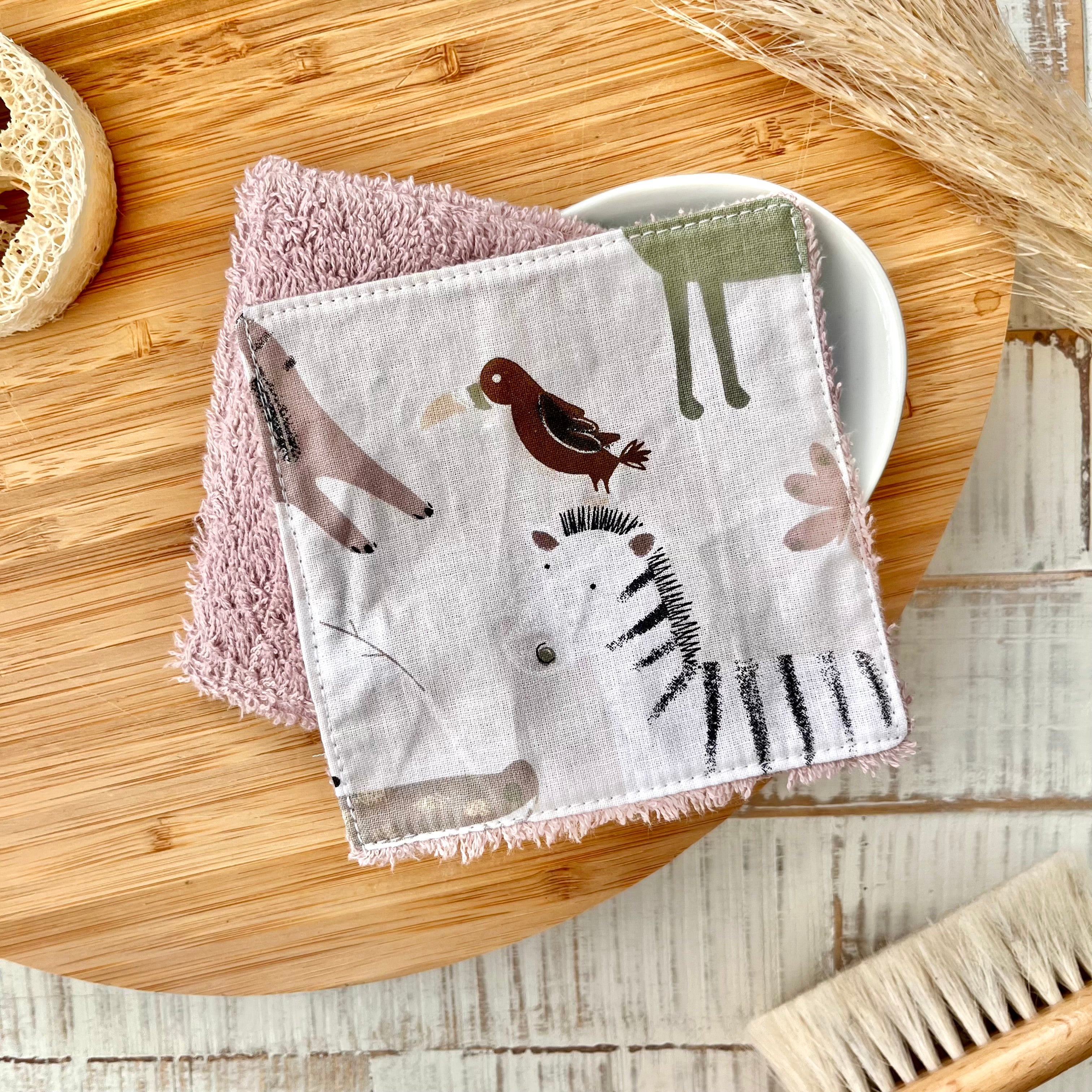 Jungle Animals Wash Pads | Set of 2