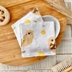 Waschpads Otter | 2er Set, Baumwolle mit Frottee-Rückseite, nachhaltig