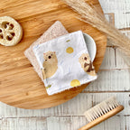 Waschpads Otter | 2er Set, Baumwolle mit Frottee-Rückseite, nachhaltig