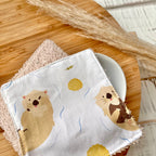 Waschpads Otter | 2er Set, Baumwolle mit Frottee-Rückseite, nachhaltig