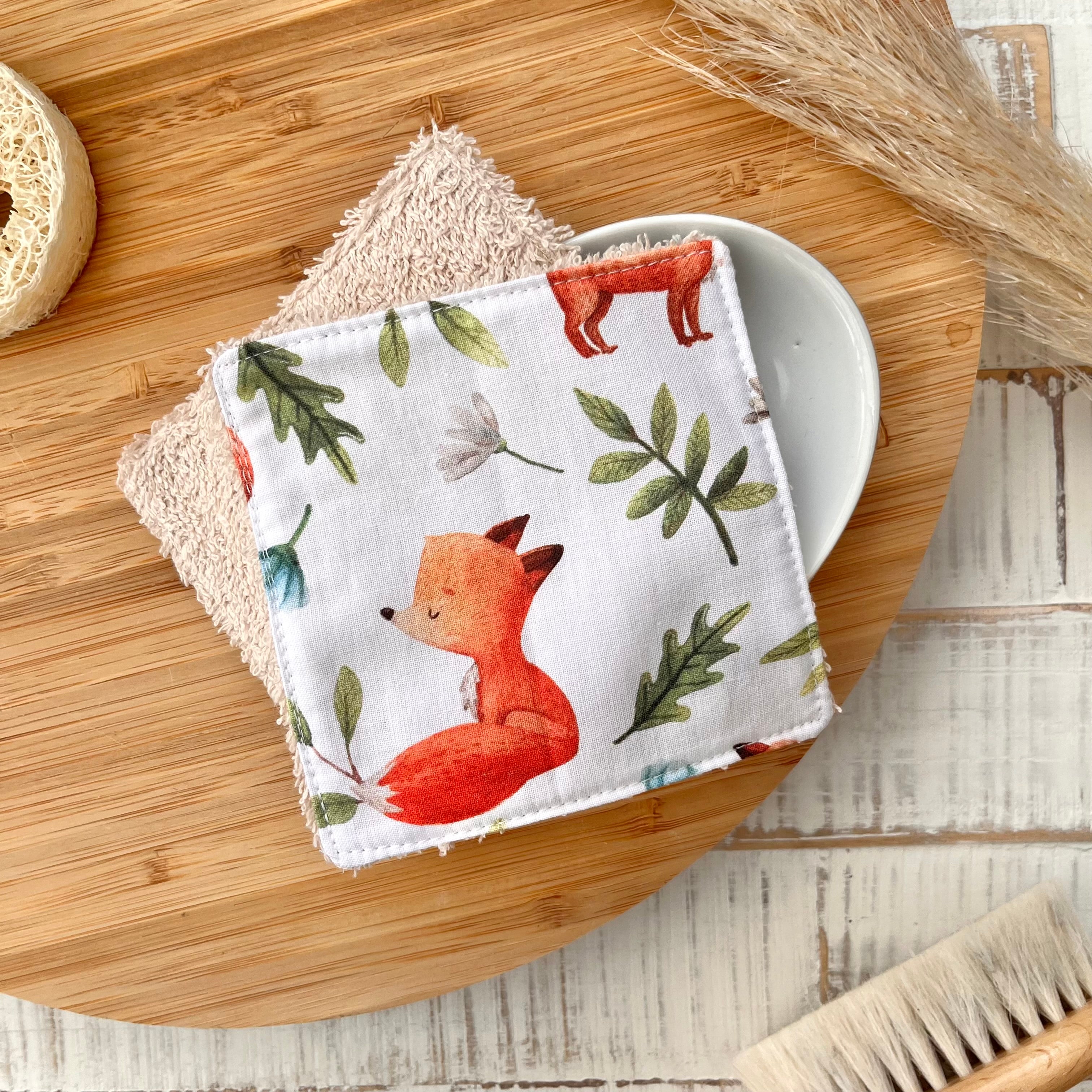 "Fox Children" Wash Pads | Set of 2