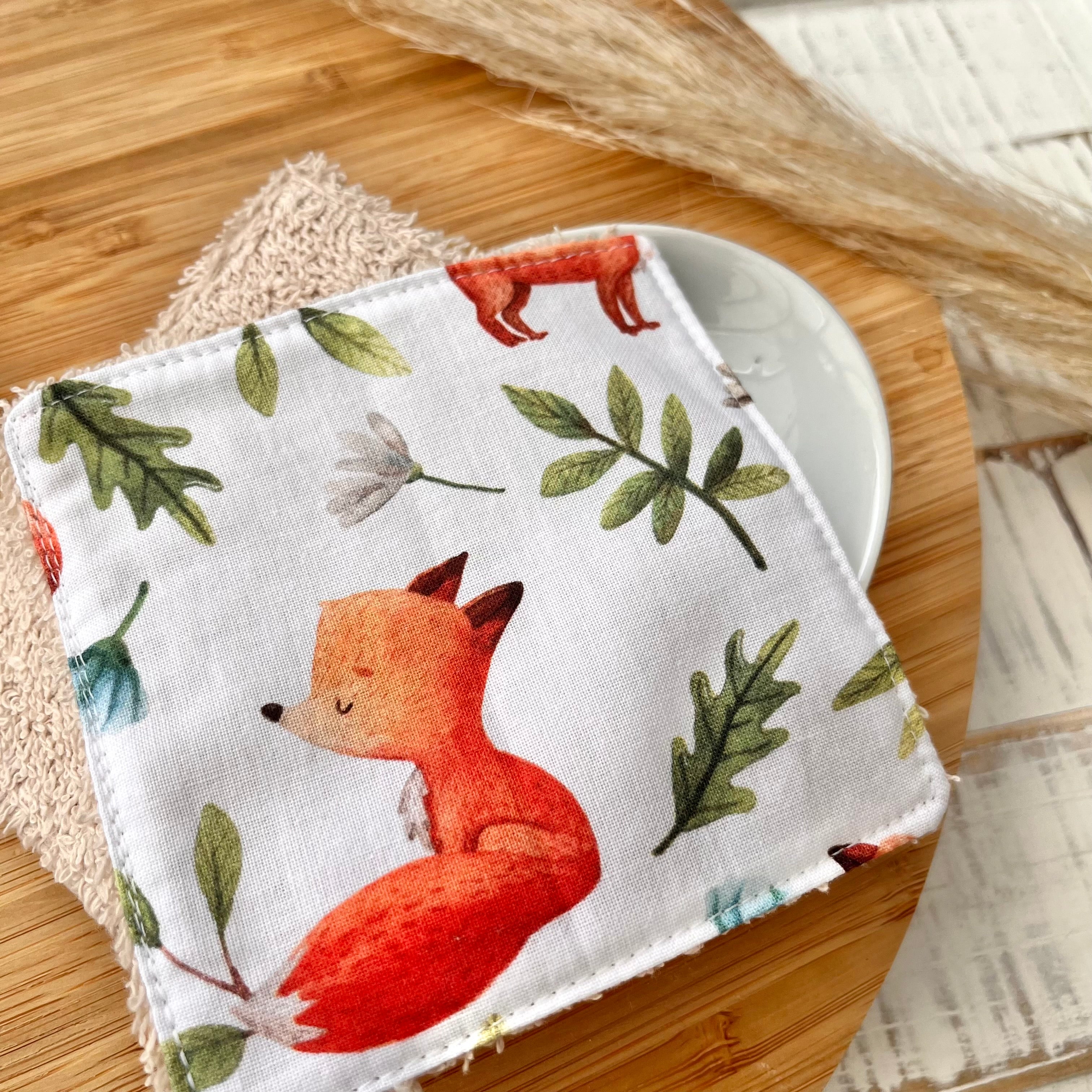 "Fox Children" Wash Pads | Set of 2