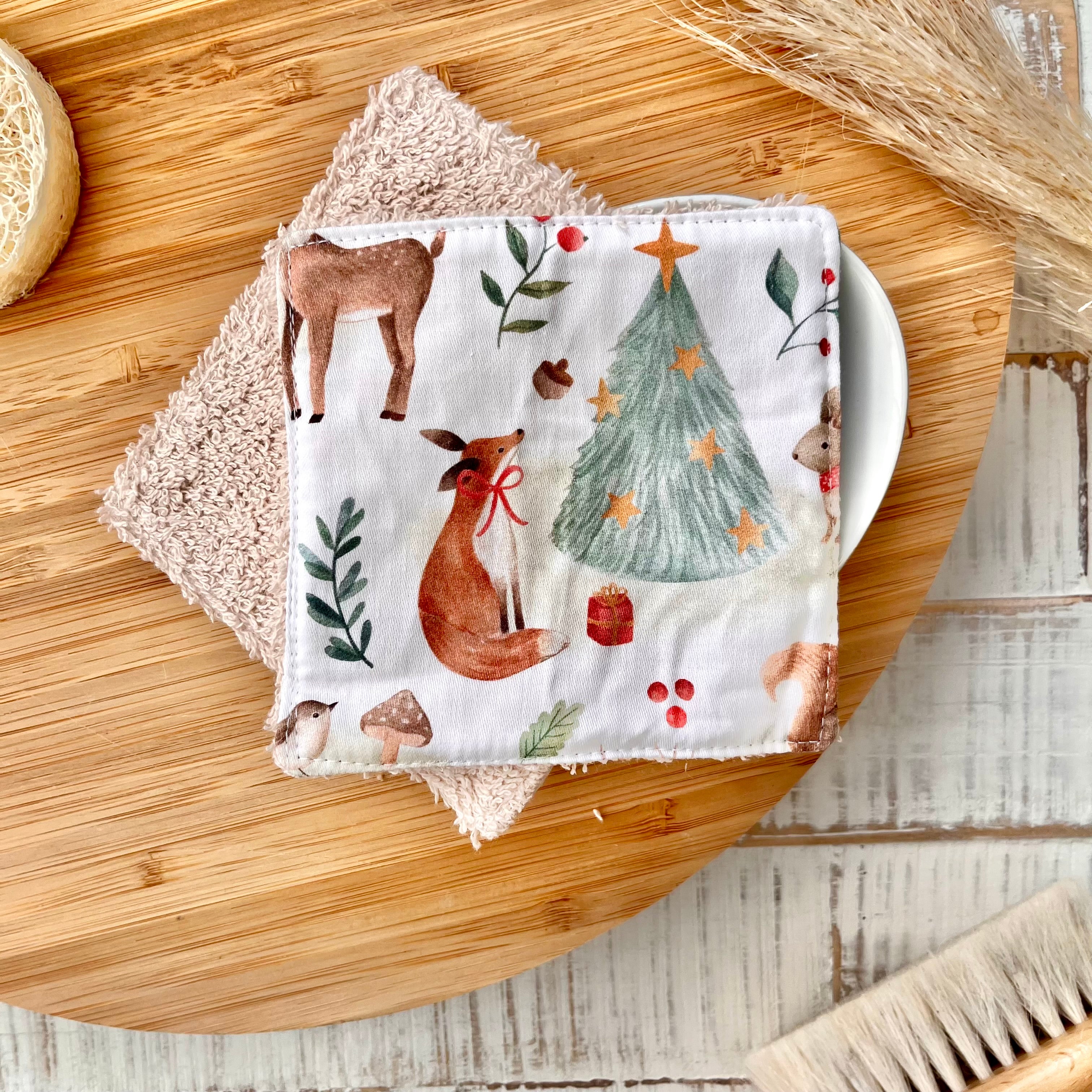 Wash pads "Winter Animals" | Set of 2