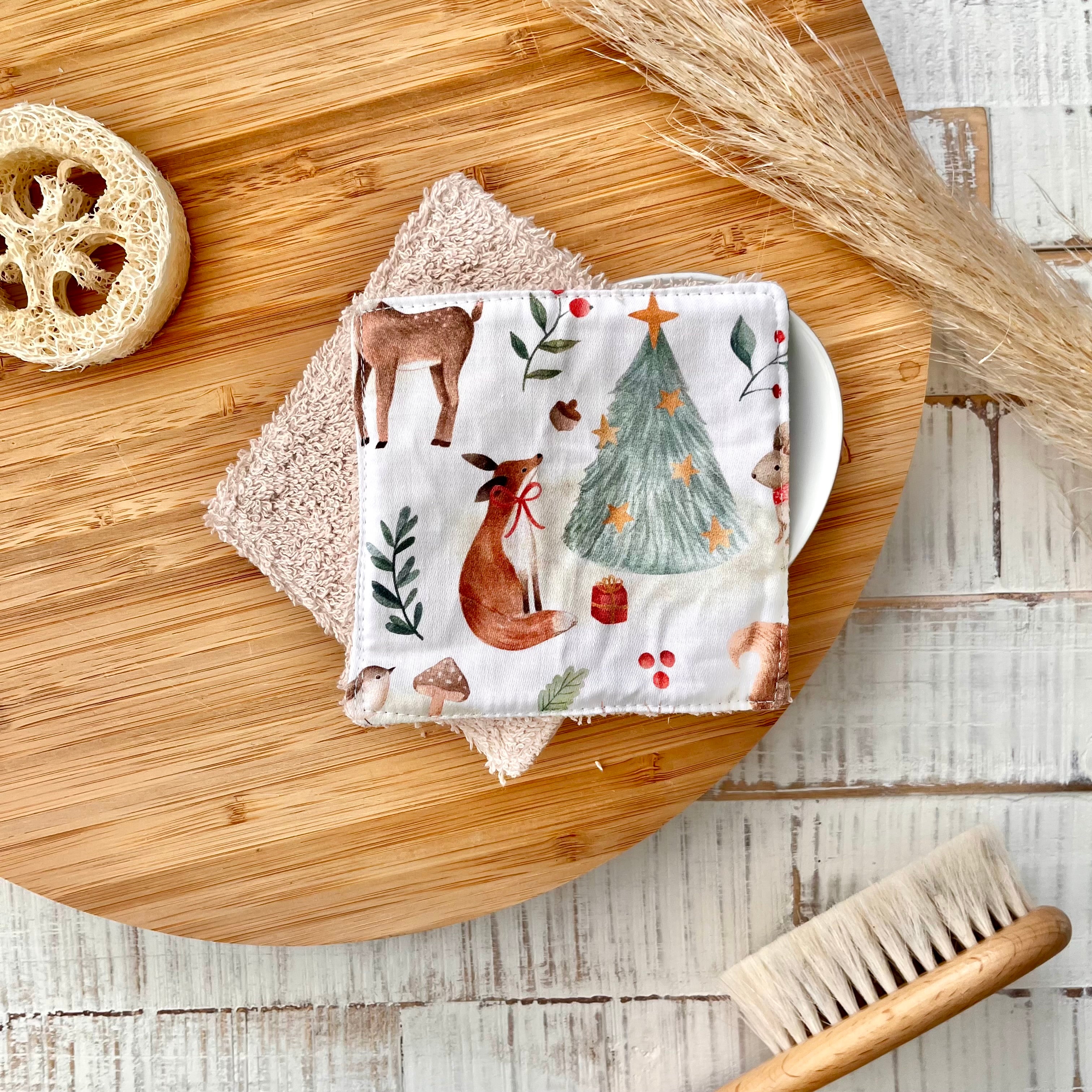 Wash pads "Winter Animals" | Set of 2