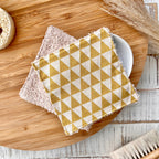 Wash pads "triangles yellow" | Set of 2