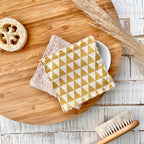 Wash pads "triangles yellow" | Set of 2