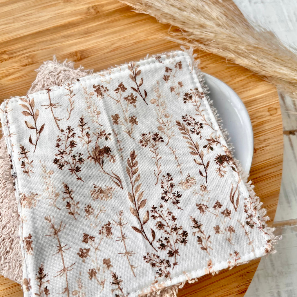 Tampons de lavage "Fleurs sauvages" | Lot de 2
