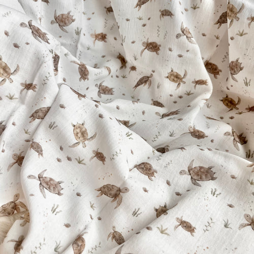 Musselintuch "Schildkröten"