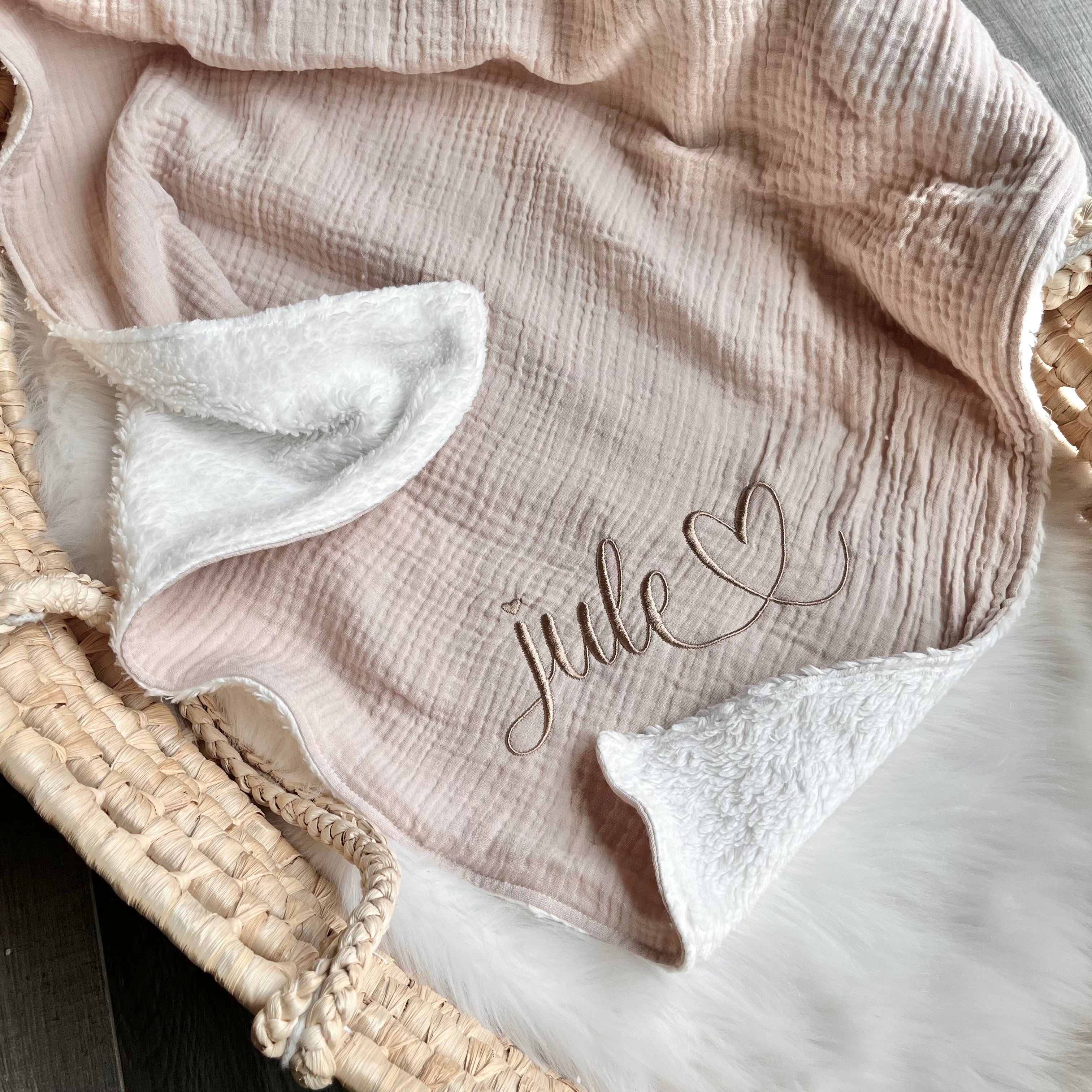 Kuscheldecke "Musselin", teddy | Farbauswahl