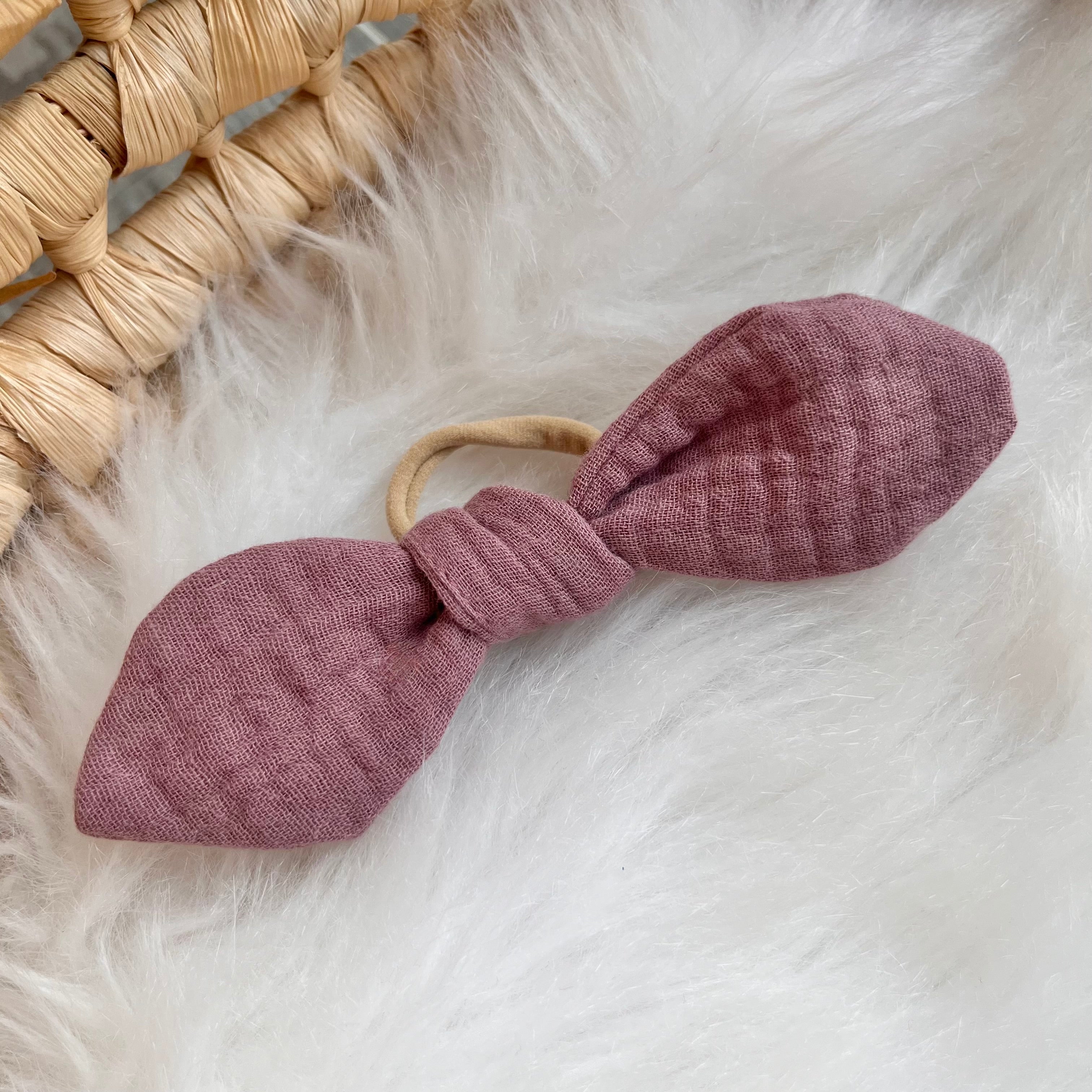 Haarschleife "altmauve"