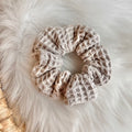 Scrunchie "Waffelpique", sand