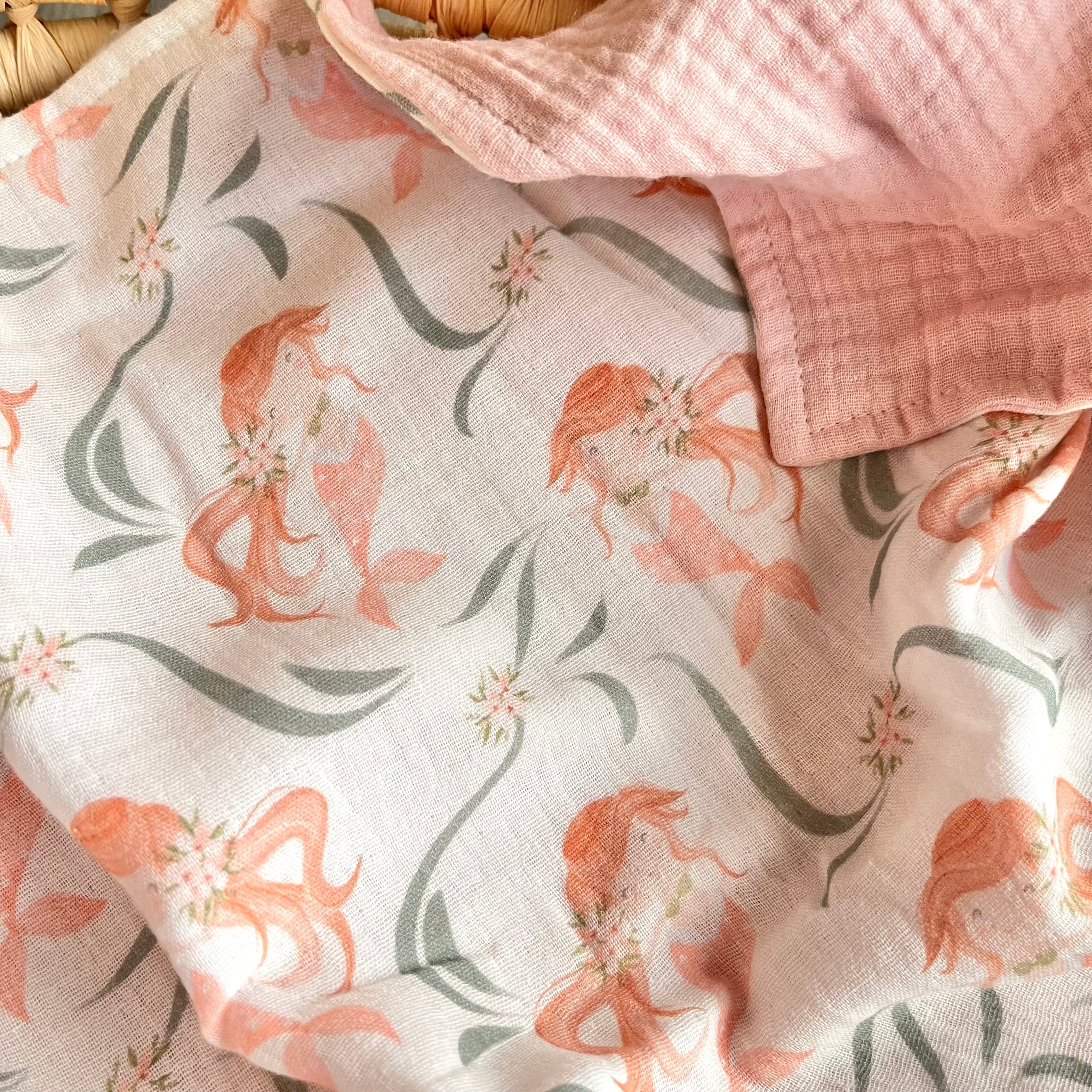 Kuscheldecke "Meerjungfrauen" | wählbare Rückseite