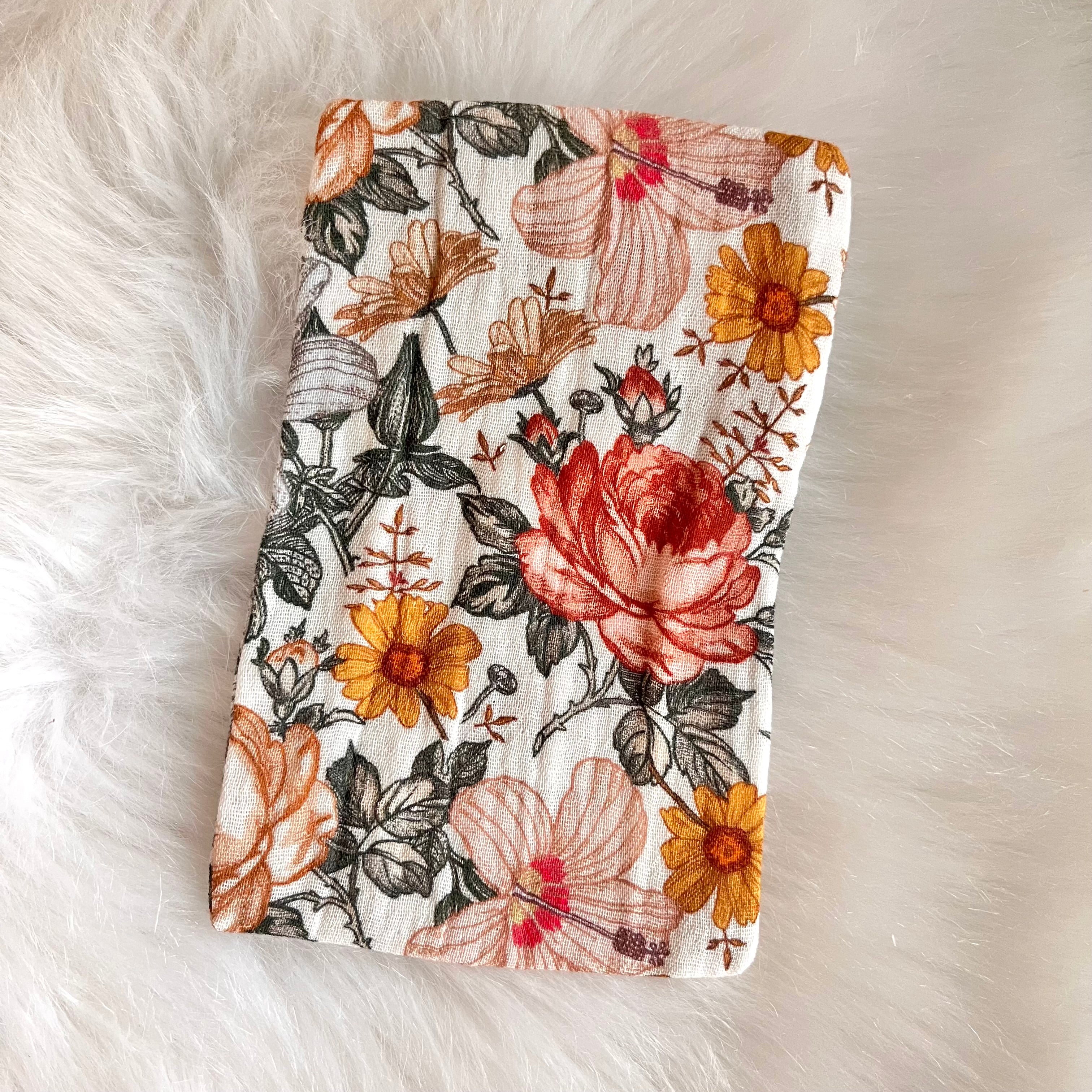 Kühlpackhülle "Retro Blumen"