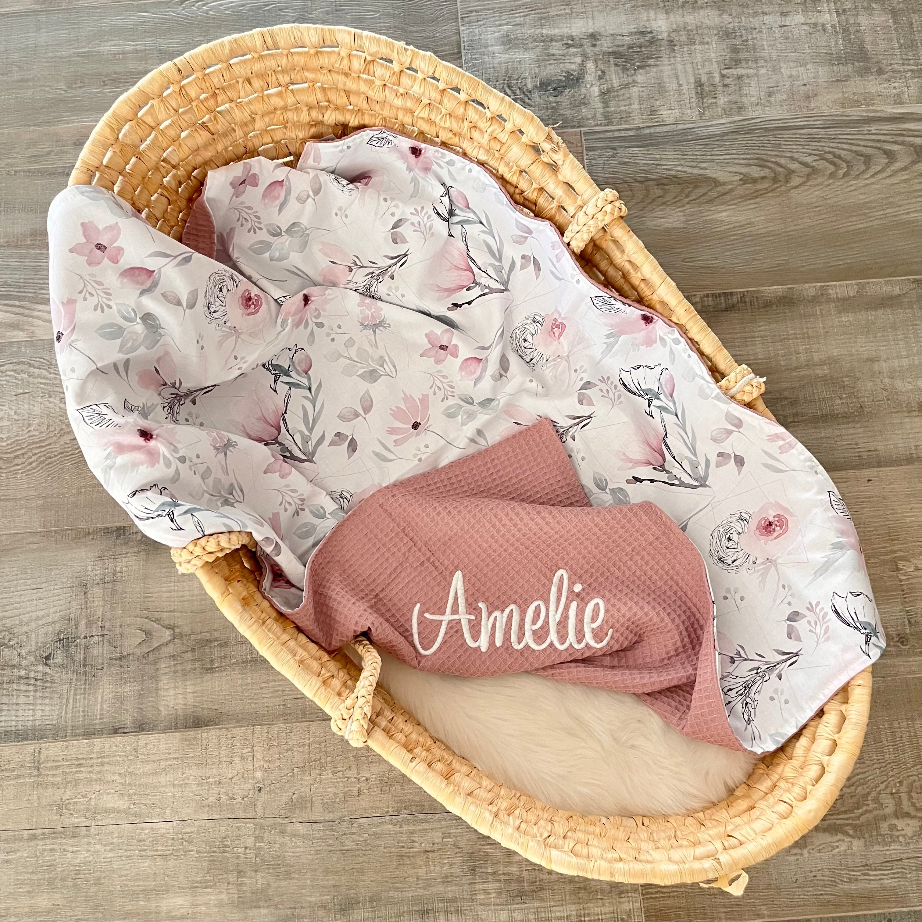 Baby Blanket “Watercolor Roses”