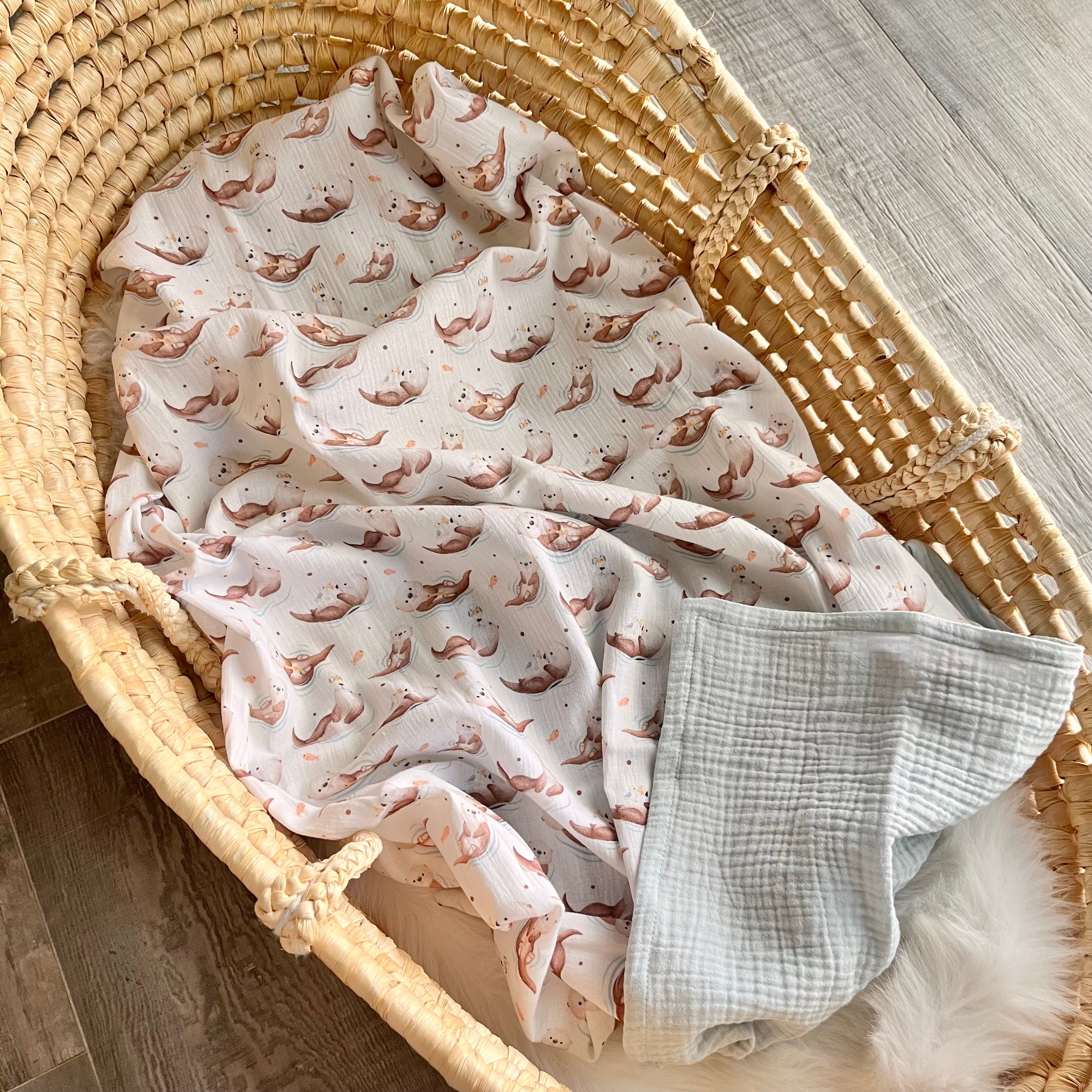 Kuscheldecke "Otter" | wählbare Rückseite