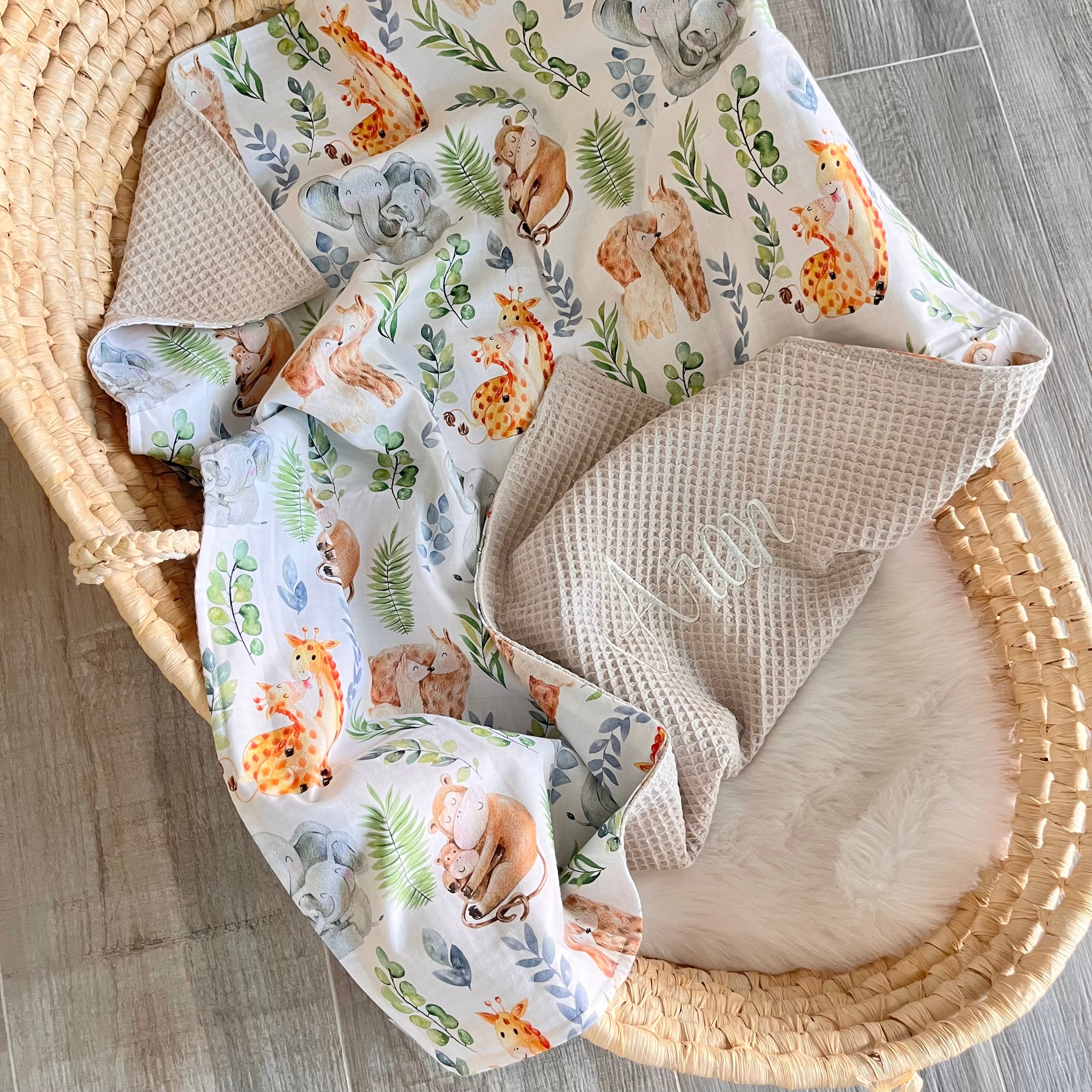 Kuscheldecke “Tierkinder”