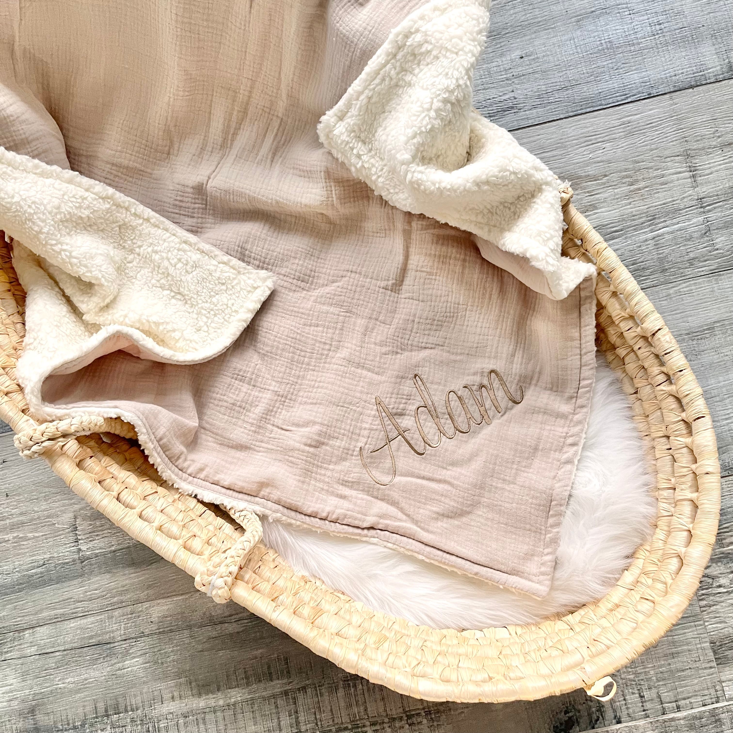 Kuscheldecke "Musselin", teddy | Farbauswahl