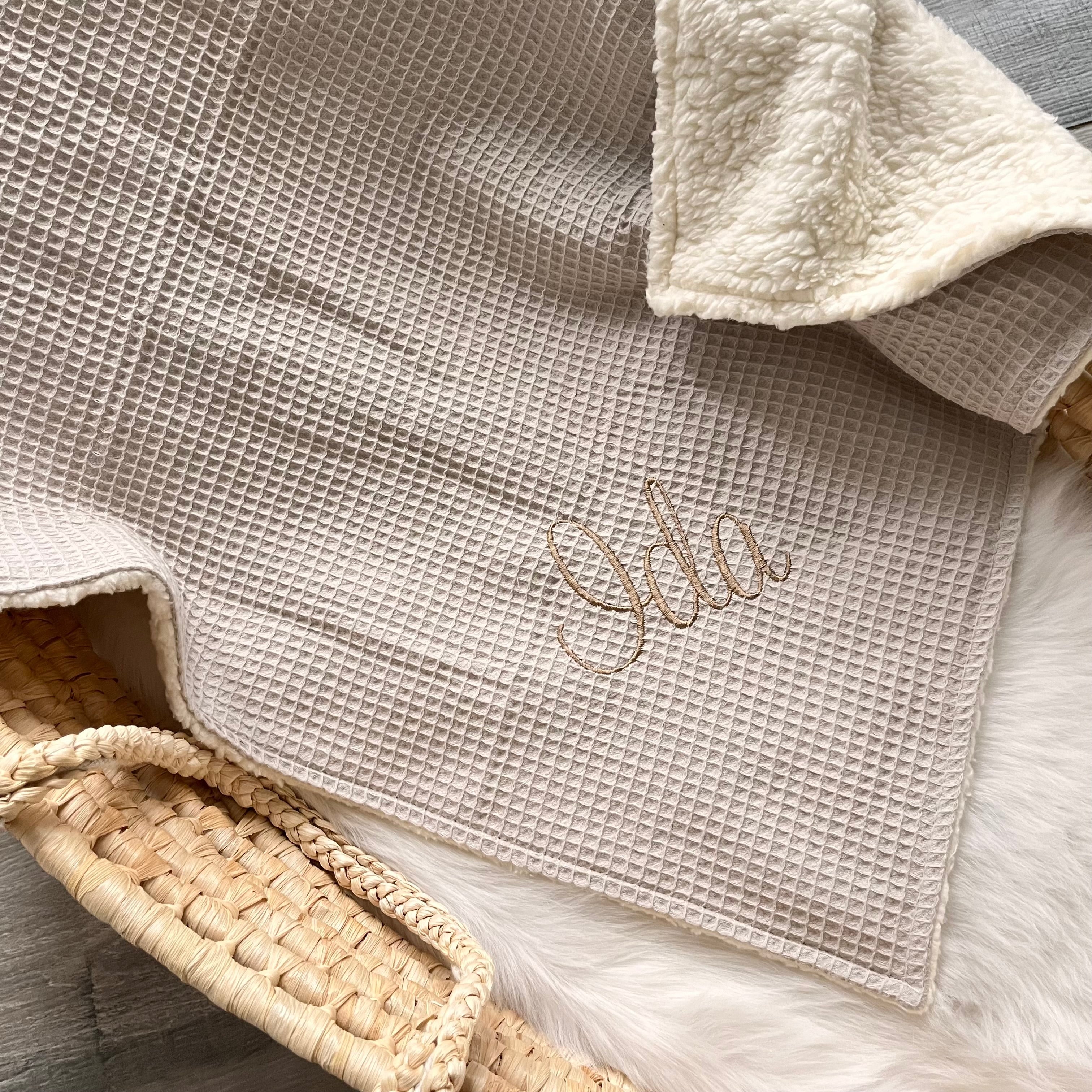 Baby blanket "waffle pique", teddy