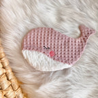 Knisterwal "Waffelpique", rosé