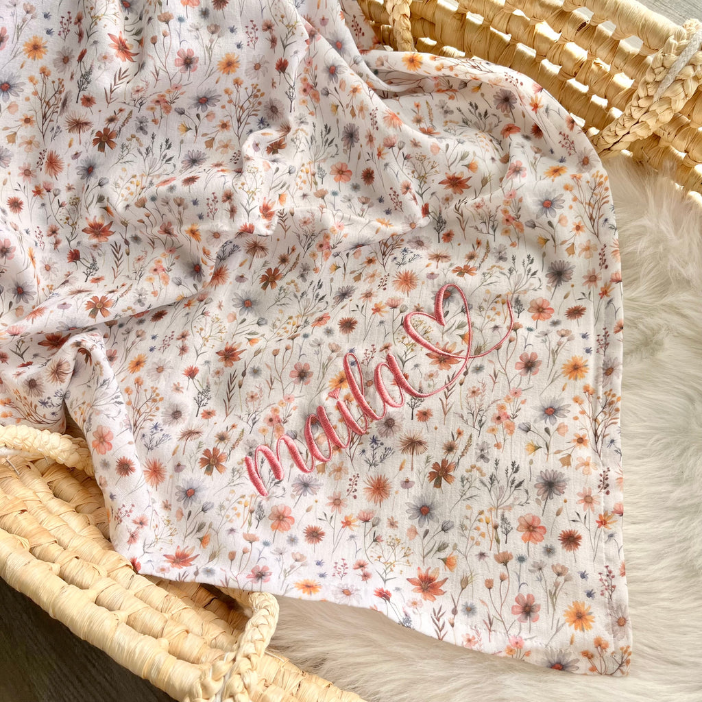 Musselintuch "Wildblumen"