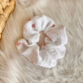 Scrunchie "Herzchen", weiß