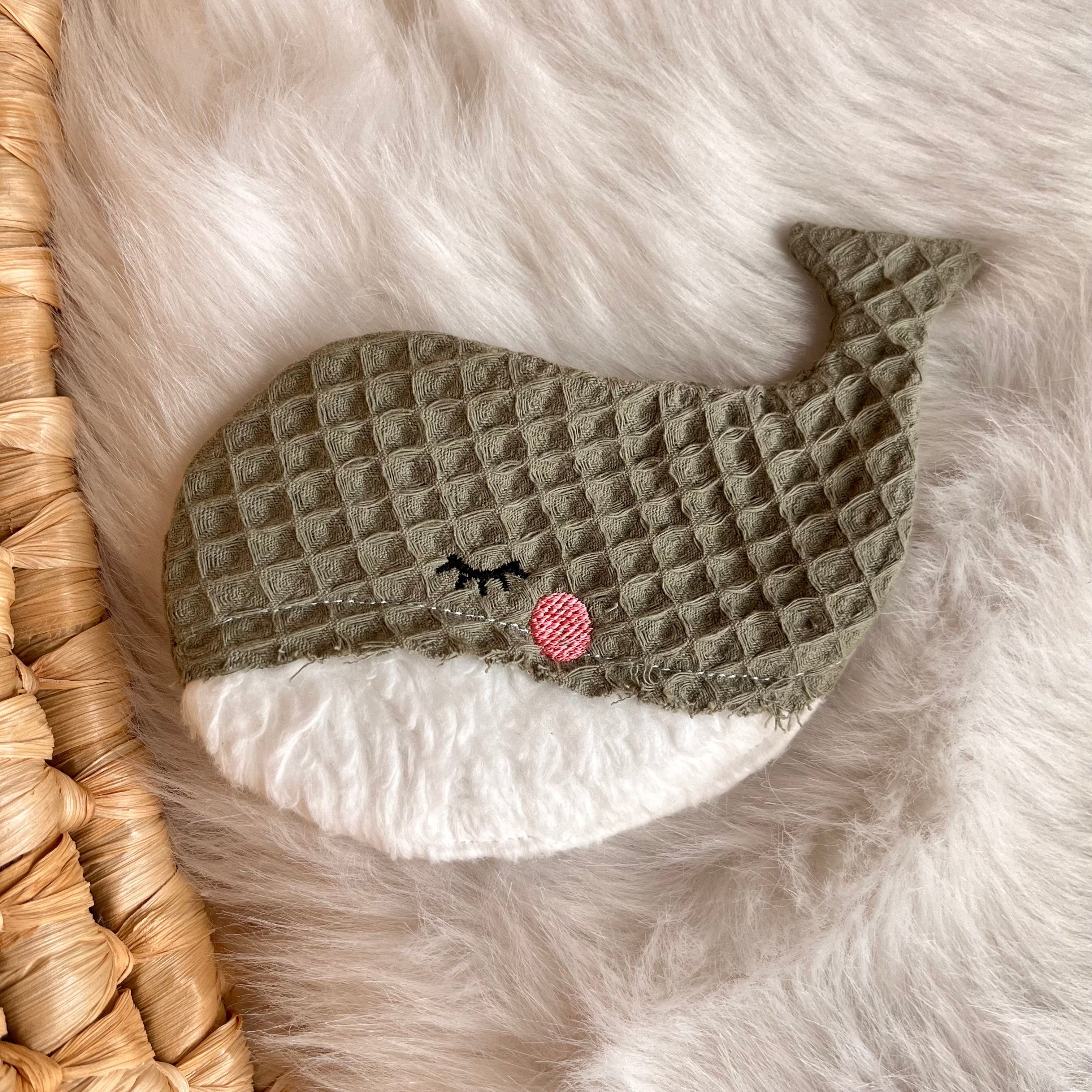 Knisterwal "Waffelpique", dark mint