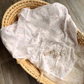 Muslin scarf "Little Hearts", white