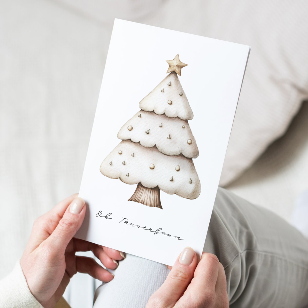 Weihnachtskarte “Oh Tannenbaum”