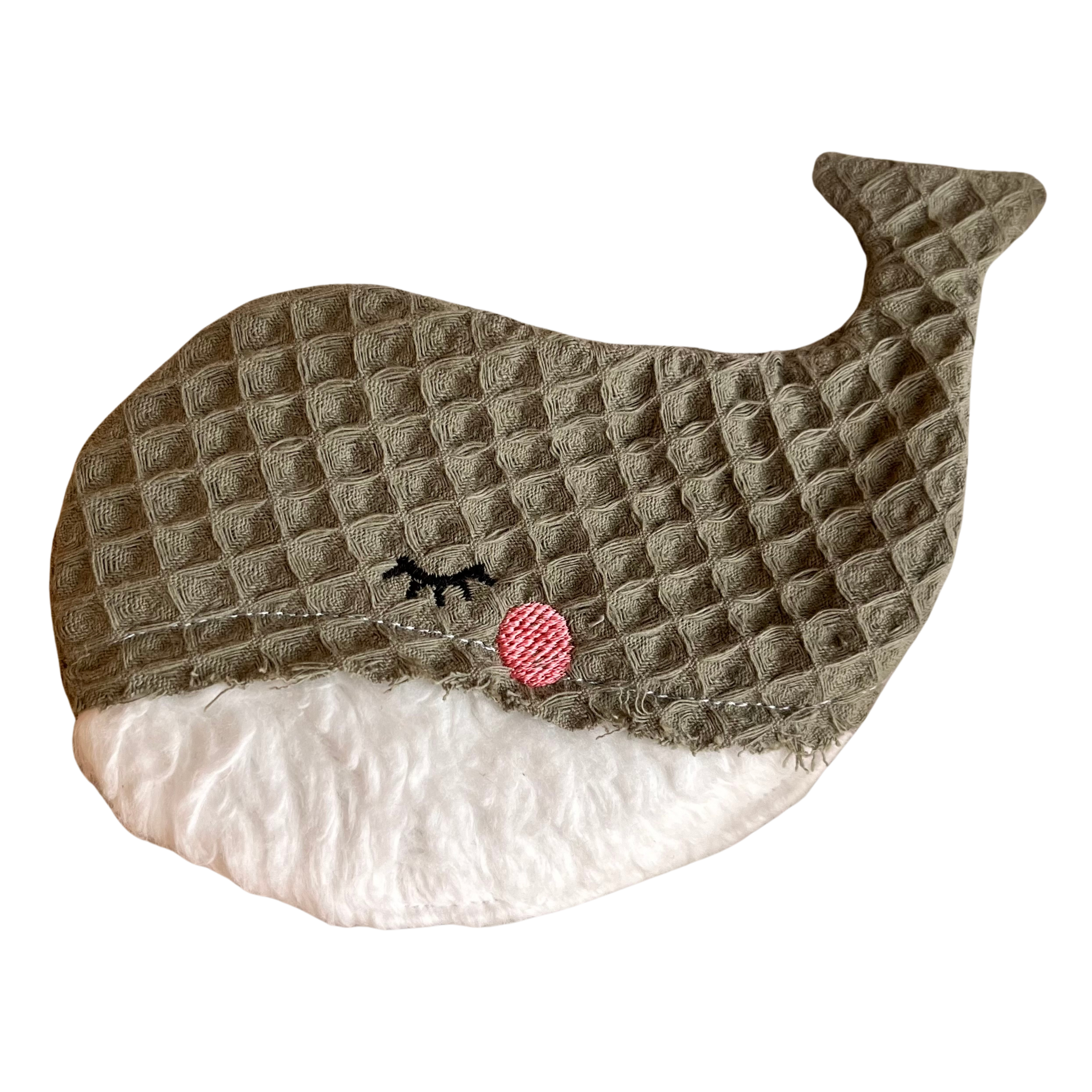 Knisterwal "Waffelpique", dark mint
