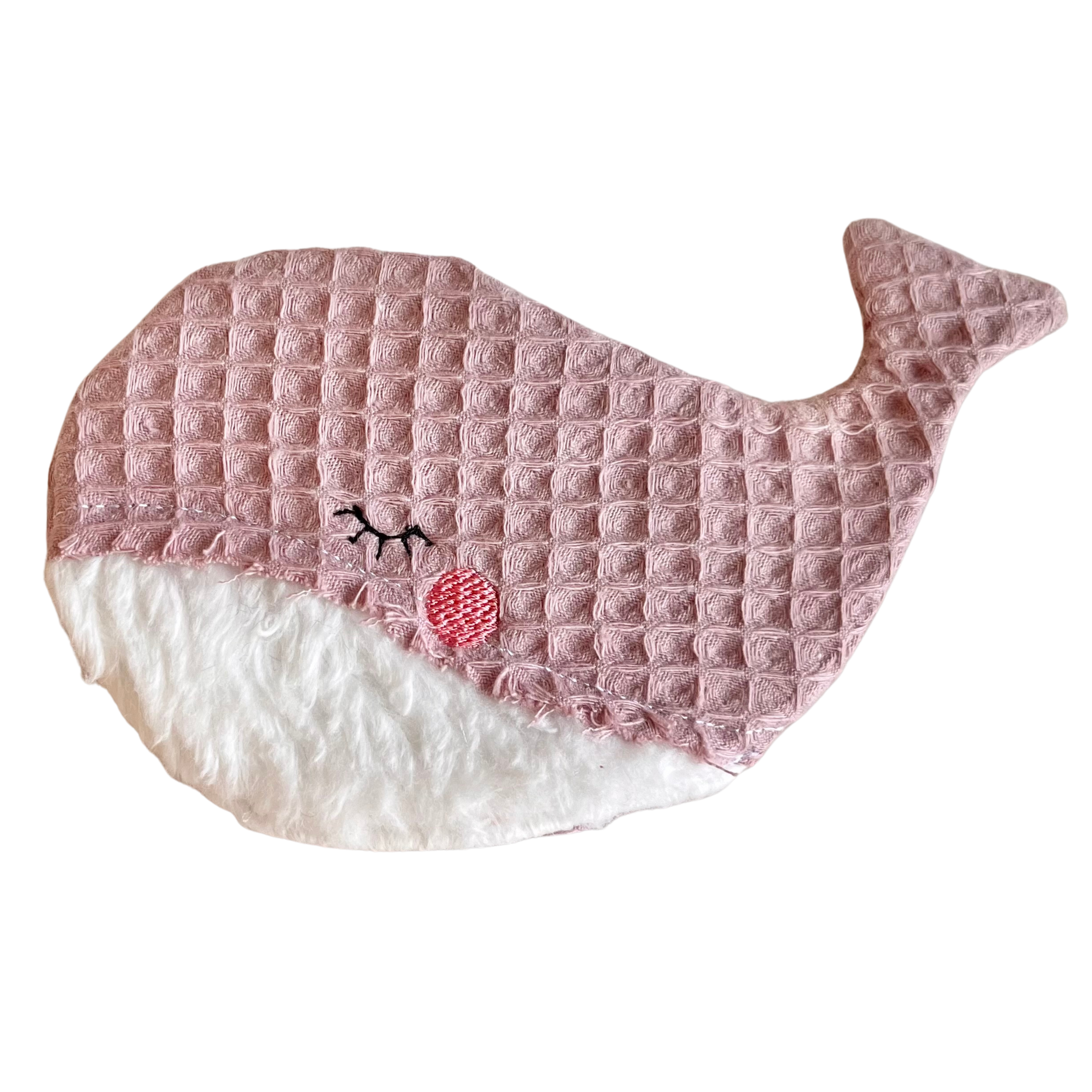 Knisterwal "Waffelpique", rosé