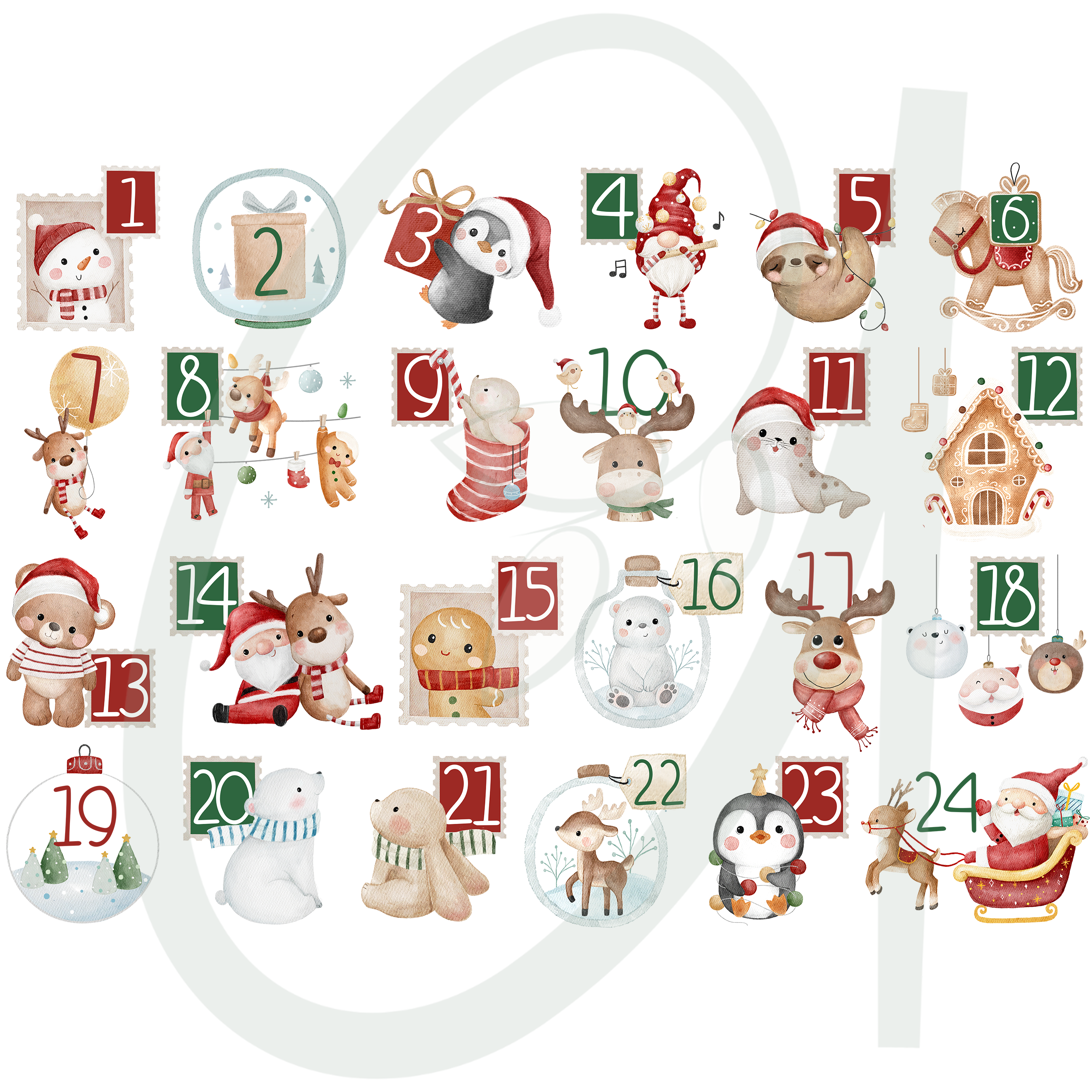 Adventskalender zum Selbstbefüllen