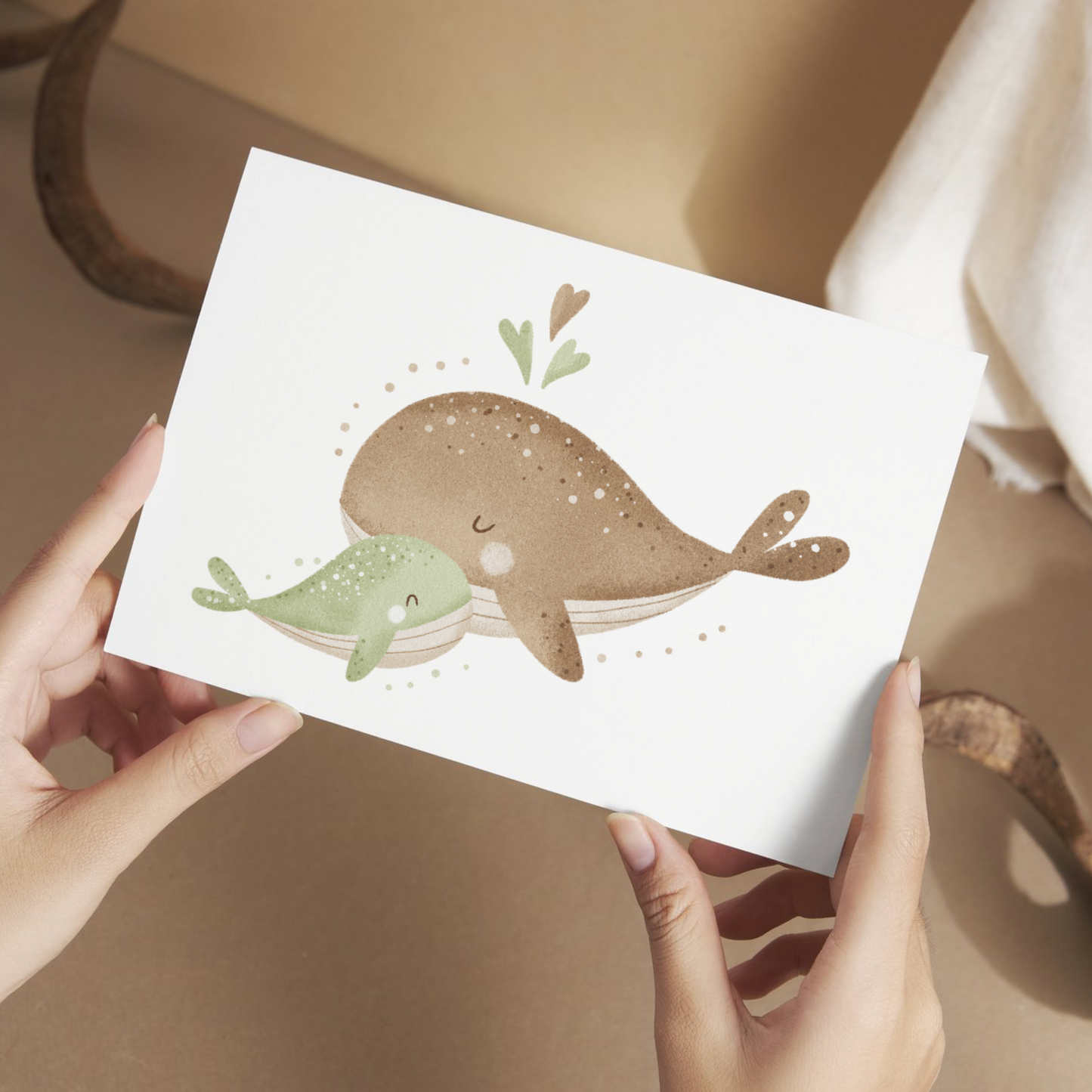 Card “All the best”, bear