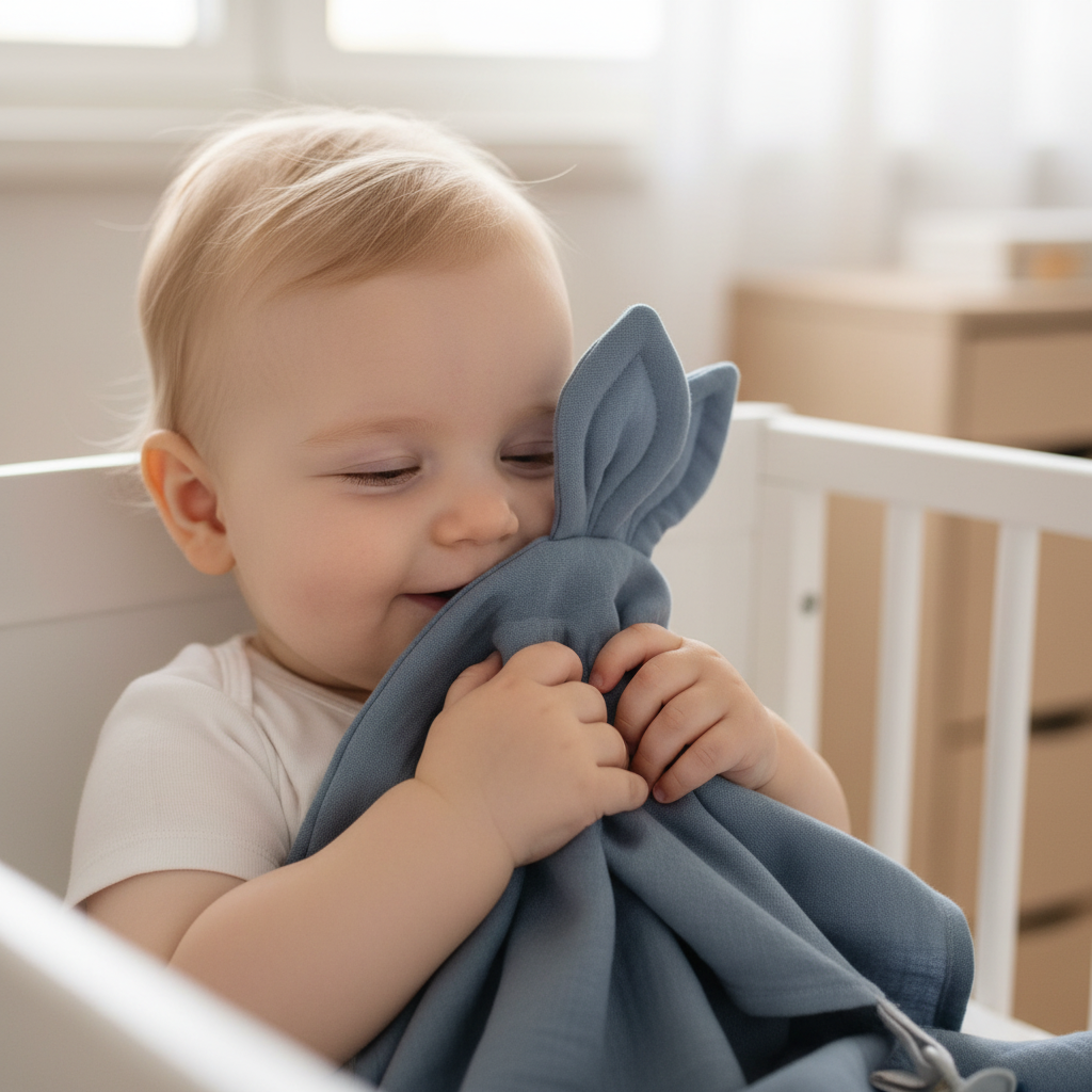 Baby kuschelt mit Snoppa - Dream Blue