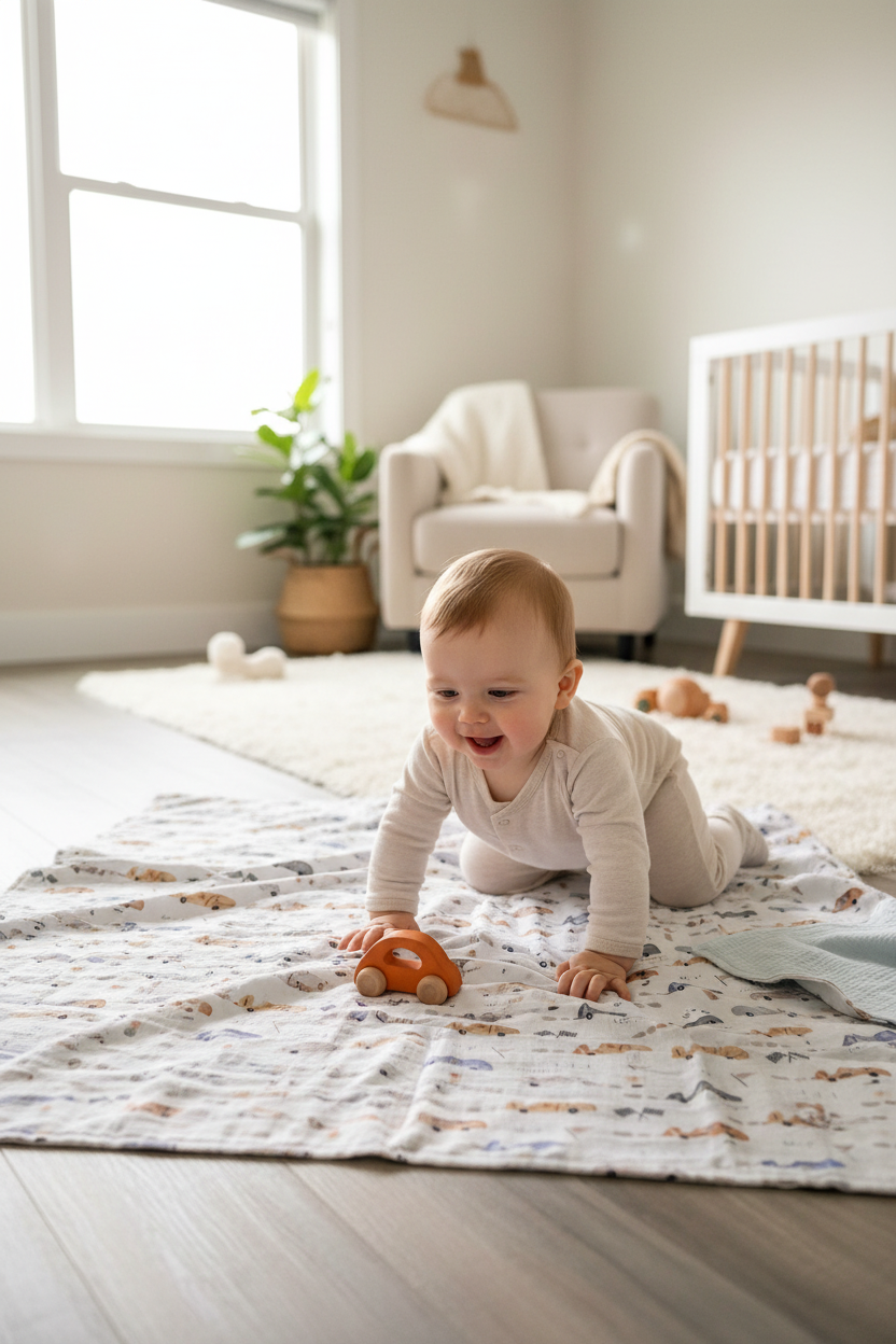 Baby playing