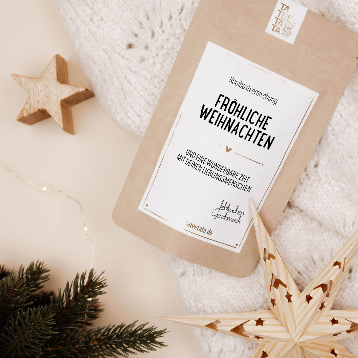 Tee „Fröhliche Weihnachten“ – Rooibosteemischung Creme Bruleé